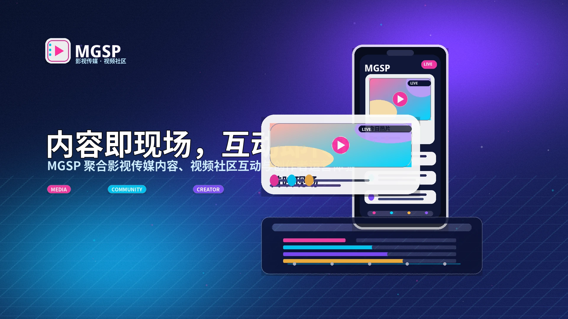 蘑菇视频创作者内容展示